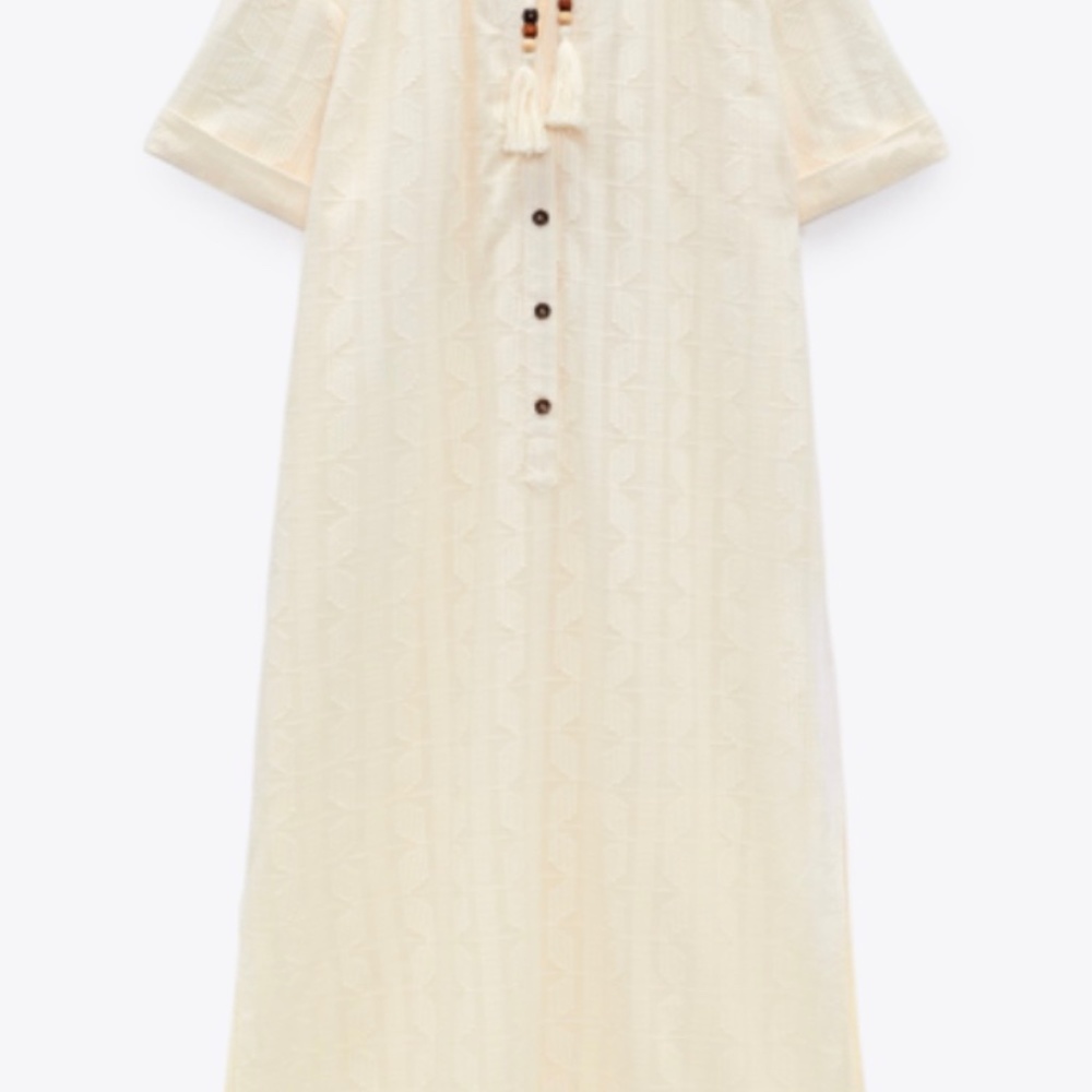 ZARA embroidered tunic style dress